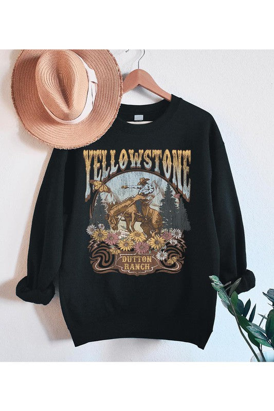 Yellowstone Dutton Ranch Graphic Crewneck Sweatshirt