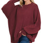 BEST SELLER Side Slit Oversized Slouchy Sweater
