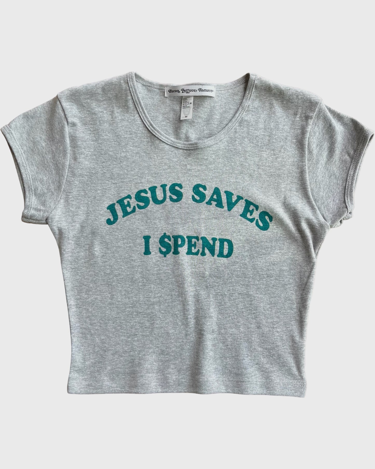 Jesus Saves I Spend Baby Tee