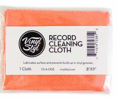 Vinyl Styl® Vinyl Record Cleaning Cloth - Lubricated 8" X 9" (Single) (Orange)