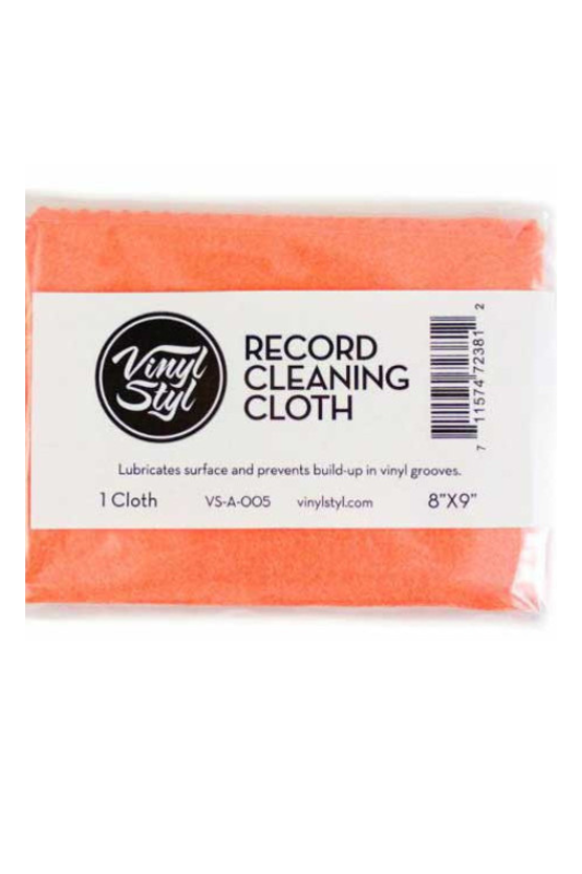Vinyl Styl® Vinyl Record Cleaning Cloth - Lubricated 8" X 9" (Single) (Orange)