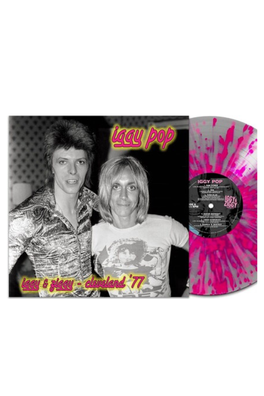 Iggy & Ziggy LP Vinyl Record Album ~ Cleveland '77 Silver/Pink Splatter